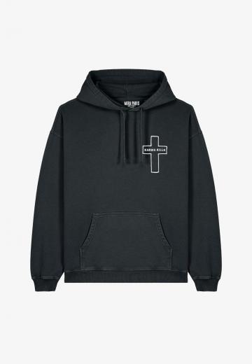 Пуловер с капюшоном