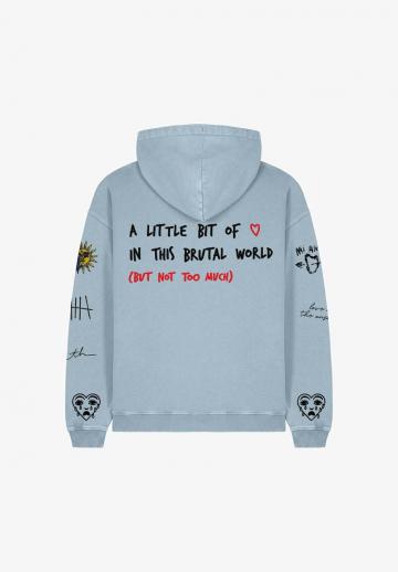 Пуловер с капюшоном