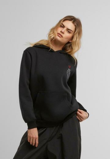 Пуловер с капюшоном