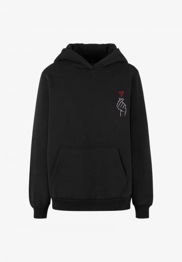 Пуловер с капюшоном