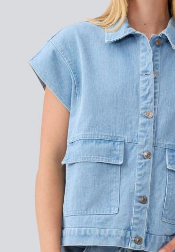 Джинсовая блузка