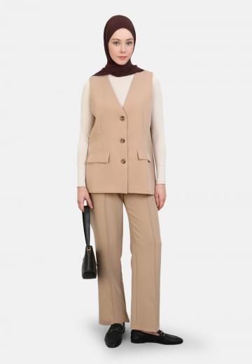 Длинный жилет