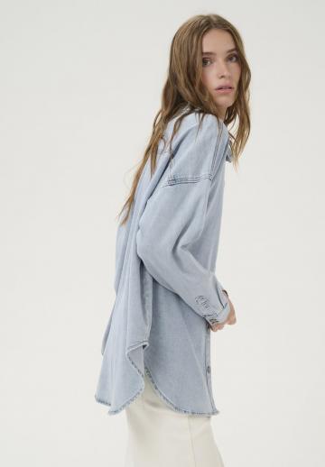 Джинсовая блузка