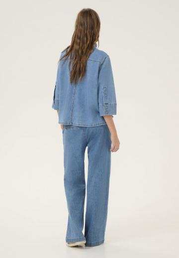 Джинсовая жилетка