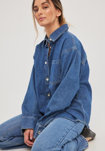 Джинсовая блузка