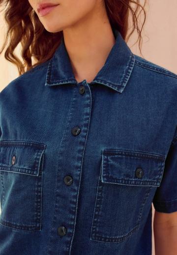 Джинсовая жилетка