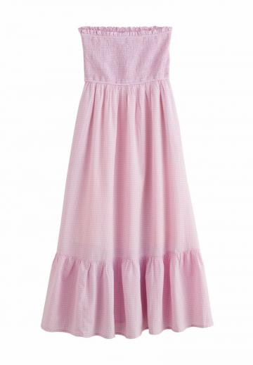 Платье без бретелек