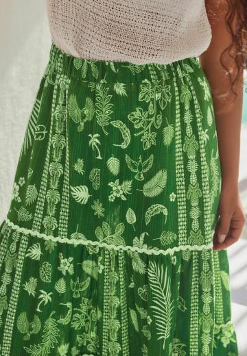 Юбка с воланами