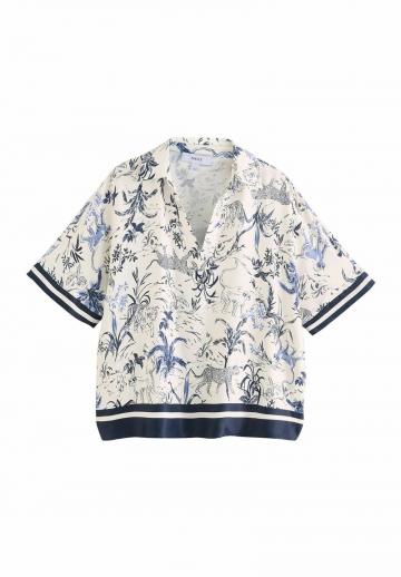 Атласная блузка