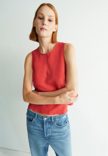 Блузка без рукавов