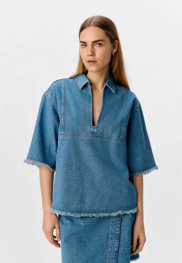 Джинсовая блузка