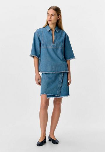 Джинсовая блузка