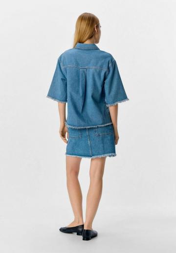 Джинсовая блузка