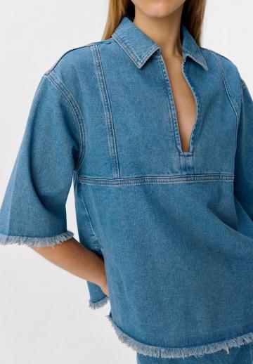 Джинсовая блузка