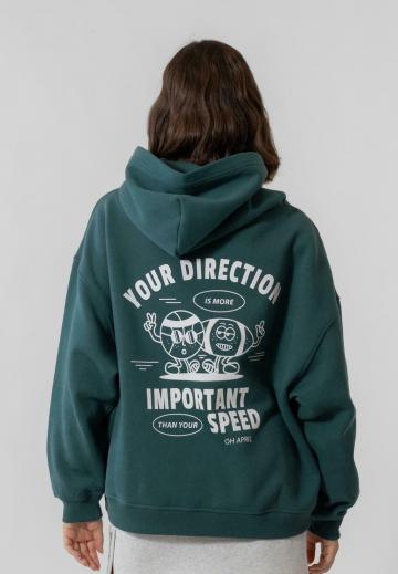 Пуловер с капюшоном