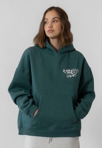 Пуловер с капюшоном