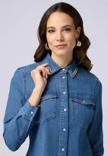 Джинсовая блузка