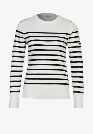 Пуловер в полоску