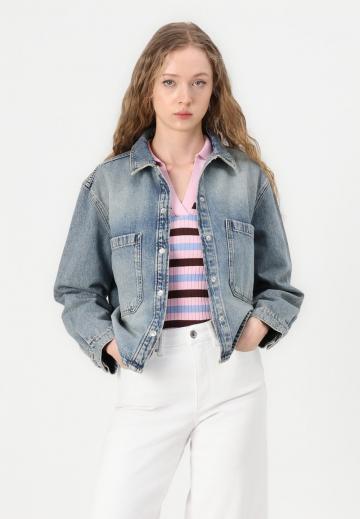 Джинсовая блузка