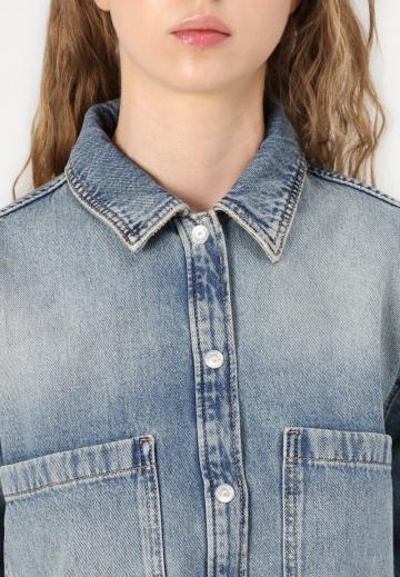 Джинсовая блузка