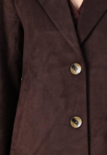 Пальто из искусственной кожи