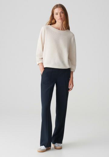 Пуловер с рукавом три четверти