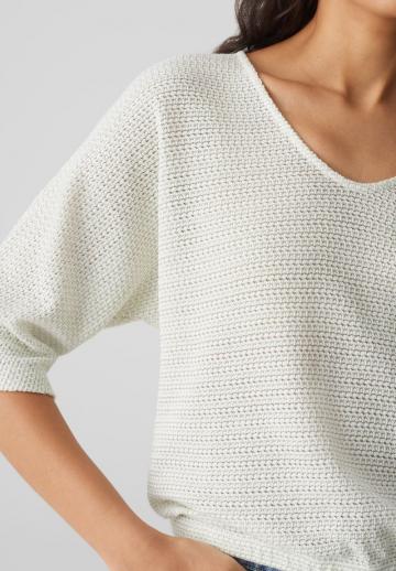 Пуловер с рукавом три четверти