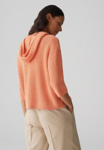 Пуловер с капюшоном