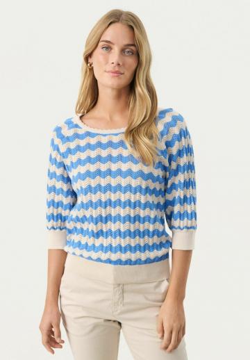 Пуловер с рукавом три четверти