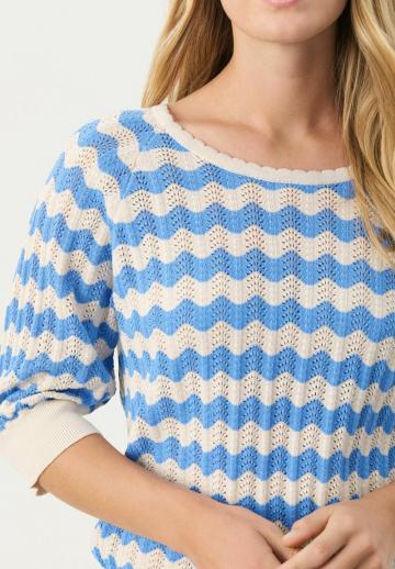 Пуловер с рукавом три четверти