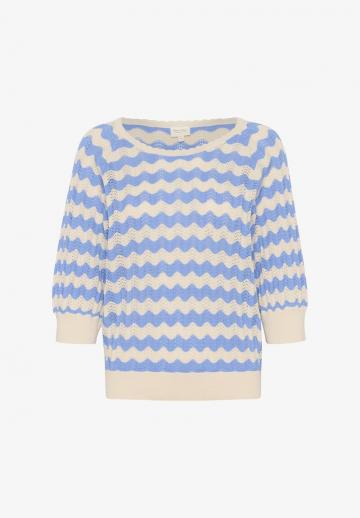 Пуловер с рукавом три четверти