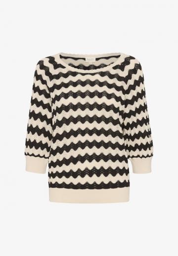 Пуловер с рукавом три четверти