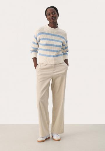 Пуловер в полоску