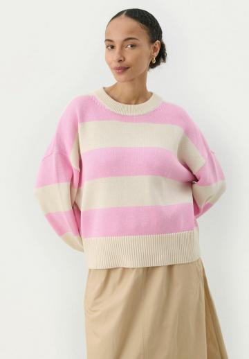 Пуловер в полоску