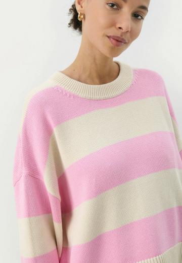 Пуловер в полоску