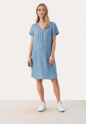 Джинсовое платье