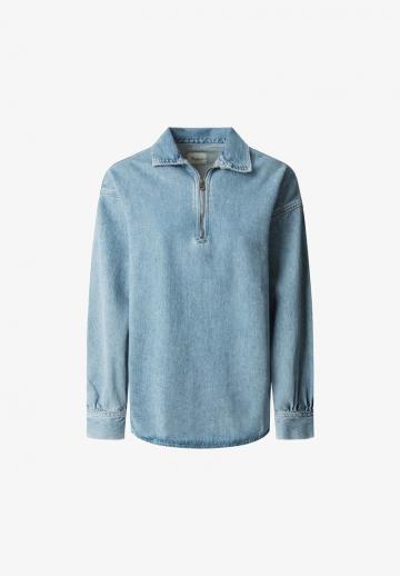 Джинсовая блузка