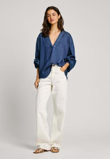 Джинсовая блузка