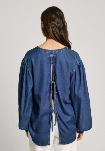 Джинсовая блузка