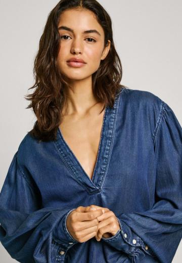 Джинсовая блузка