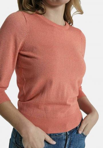 Пуловер с рукавом три четверти