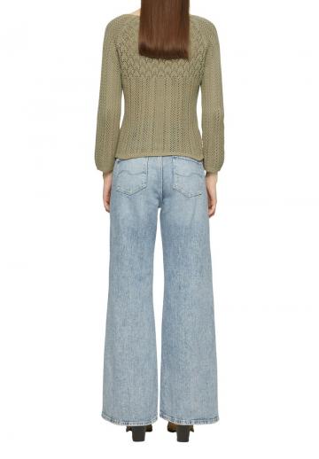 Пуловер с рукавом три четверти