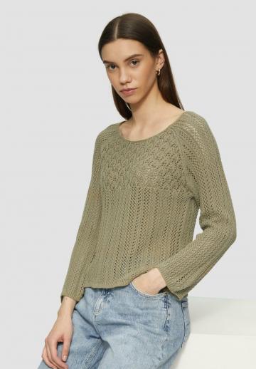 Пуловер с рукавом три четверти