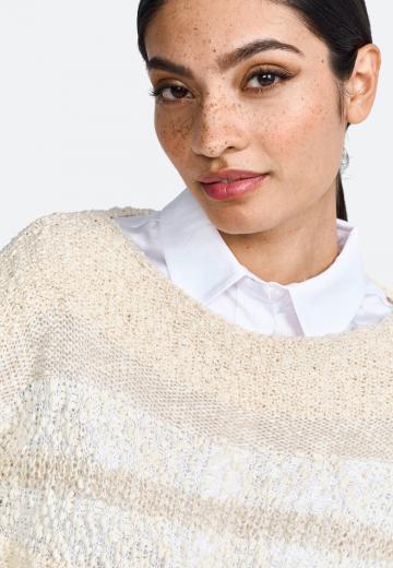 Пуловер с рукавом три четверти