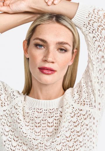 Пуловер с рукавом три четверти