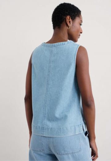 Джинсовая жилетка