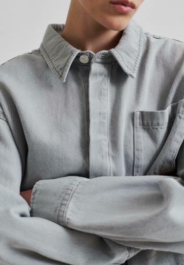 Джинсовая блузка