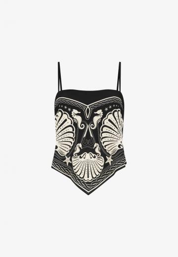 Топ на бретельках