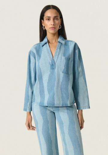 Джинсовая блузка