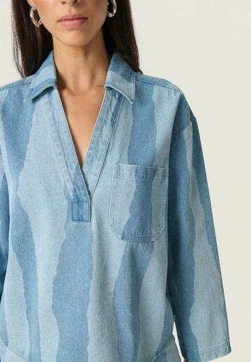 Джинсовая блузка